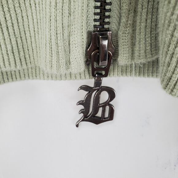 BCBG Maxazria Hooded Jacket Size S Paisley Embroidered Forest Fairy Green Boho - Picture 6 of 7